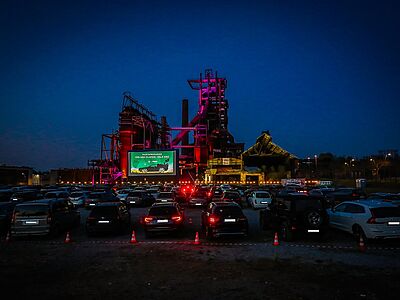 Autokino auf dem Phoenix-West-Gelände