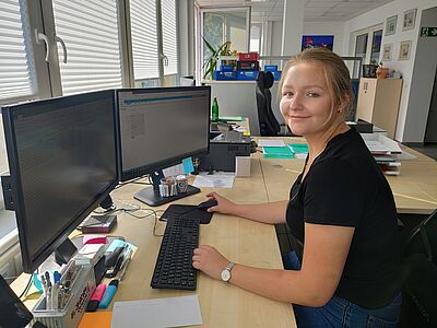Auszubildene zur Groß- und Außenhandelskauffrau Vanessa Schulte