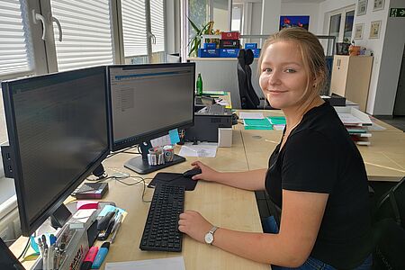 Auszubildene zur Groß- und Außenhandelskauffrau Vanessa Schulte