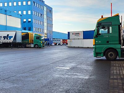 Container als Lärmschutz