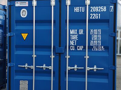 Container als Splitterschutz bei Bombenentschärfung