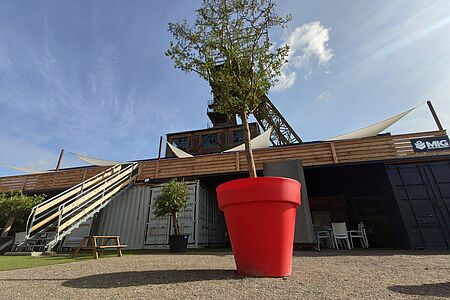 Container-Lounge, Seecontainer, Industriekultur