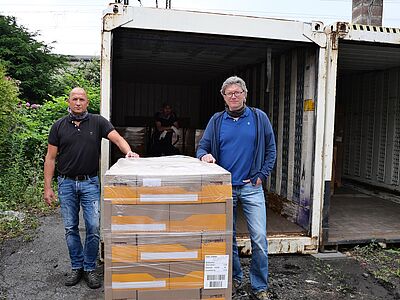 Lagerraum in Wechselbrücken - zur Verfügung gestellt von Bloedorn Container