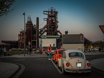 Bloedorn Container als Infrastruktur am Dortmunder Autokino auf Phoenix West