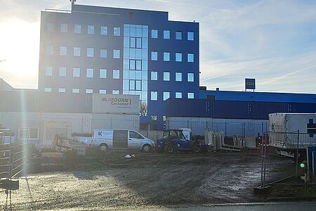 Containerwand Lärmschutz Baustelle