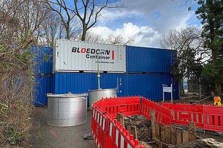 Druckwellenschutz aus Seecontainern
