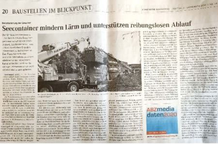 Allgemeine Bauzeitung Zeitungsausschnitt