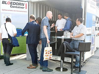 Bloedorn Rüstcontainer als Messestand